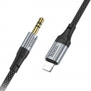 Аудио кабель Aux Hoco UPA26 Fresh Lightning to 3.5mm (1m), Черный