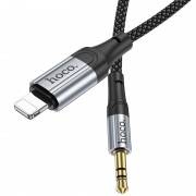 Аудіо кабель Aux Hoco UPA26 Fresh Lightning to 3.5mm (1m), Чорний