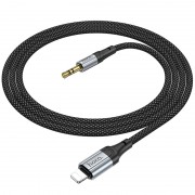 Аудіо кабель Aux Hoco UPA26 Fresh Lightning to 3.5mm (1m), Чорний