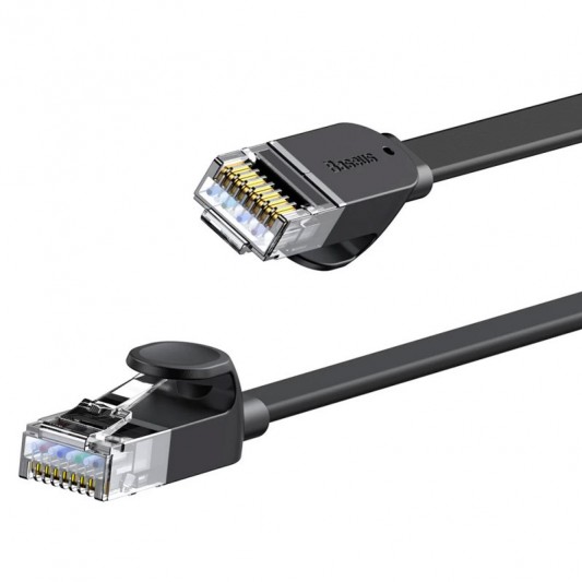Кабель (патч-корд) Baseus High Speed Six types of RJ45 Gigabit network (2m) (WKJS000101), Черный - изображение 2