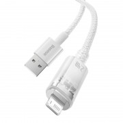 Дата кабель Baseus Explorer USB to Lightning 2.4A with Smart Temperature Control (1m) (CATS01000), Белый