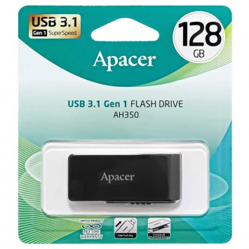 Флеш накопитель Apacer USB 3.2 AH350 128Gb, Black -  - изображение 4