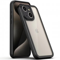 TPU чохол Transparent + Colour 1,5mm для iPhone 15 (6.1"), Black