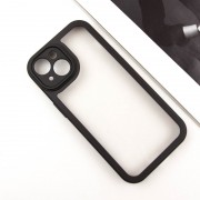 TPU чохол Transparent + Colour 1,5mm для iPhone 15 (6.1"), Black