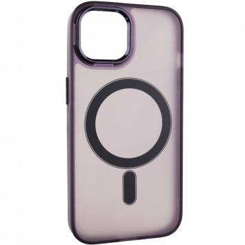 Чохол TPU+PC Lily with MagSafe для Apple iPhone 15 (6.1"), Dark Purple - iPhone 15 - зображення 1 