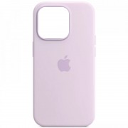 Чехол Silicone case (AAA) full with Magsafe and Animation для Apple iPhone 14 Pro Max (6.7"), Сиреневый / Lilac