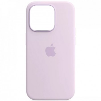 Чехол Silicone case (AAA) full with Magsafe and Animation для Apple iPhone 14 Pro Max (6.7"), Сиреневый / Lilac - Чехлы для iPhone 14 Pro Max - изображение 1