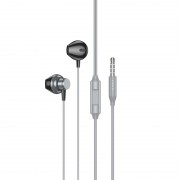 Стерео Навушники Hoco M125 Smart metal Universal (3.5mm/1.2m), Metal gray