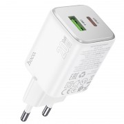 Зарядний пристрій Hoco N41 Almighty PD20W+QC3.0, White