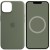 Чехол Silicone case (AAA) full with Magsafe and Animation для Apple iPhone 14 Pro (6.1"), Зеленый / Olive