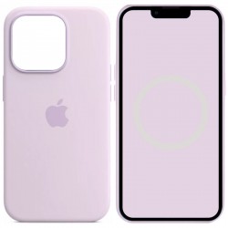 Чохол Silicone case (AAA) full with Magsafe and Animation для Apple iPhone 14 Pro (6.1"), Бузковий / Lilac