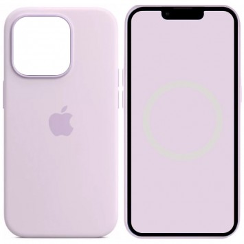 Чехол Silicone case (AAA) full with Magsafe and Animation для Apple iPhone 14 Pro (6.1"), Сиреневый / Lilac