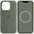 Чехол Silicone case (AAA) full with Magsafe and Animation для Apple iPhone 14 Pro Max (6.7"), Зеленый / Olive