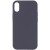 Чехол Silicone Case Full Protective (AA) NO LOGO для Apple iPhone X / XS (5.8"), Серый / Dark Gray