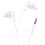 Стерео Наушники Hoco M114 Jia universal (3.5mm/1.2m), White