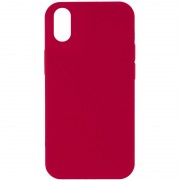 Чохол Silicone Case Full Protective (AA) NO LOGO для Apple iPhone XR (6.1"), Червоний / Rose Red