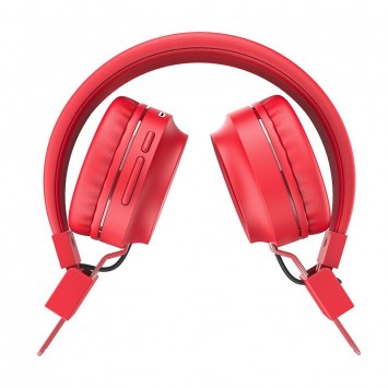 Красные Bluetooth наушники бренда HOCO модель W25