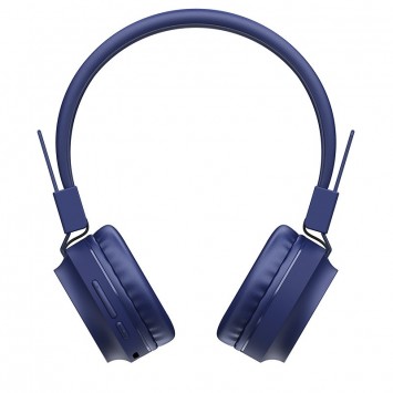 Сині Bluetooth навушники HOCO W25