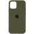 Чохол для iPhone 14 Pro - Silicone Case Full Protective (AA), Зелений / Dark Olive