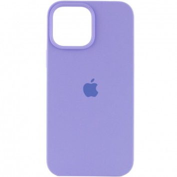 Сиреневый чехол для Айфон 14 из серии Silicone Case Full Protective (AA)