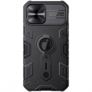 Противоударный TPU+PC чехол для iPhone 12 Pro / 12 - Nillkin CamShield Armor (шторка на камеру), черный - Чехлы для iPhone 12 Pro - изображение 2