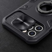 TPU+PC чохол для iPhone 12 Pro / 12 Nillkin CamShield Armor (шторка на камеру) (Чорний)