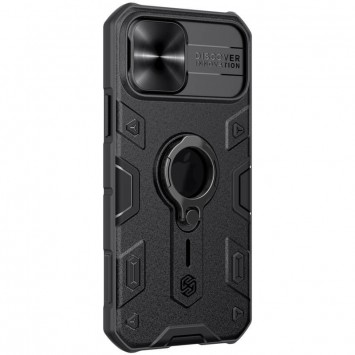 Противоударный TPU+PC чехол для iPhone 12 Pro / 12 - Nillkin CamShield Armor (шторка на камеру), черный - Чехлы для iPhone 12 Pro - изображение 3