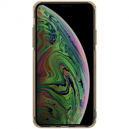 Золотий прозорий TPU чохол Nillkin Nature Series для iPhone 11 Pro