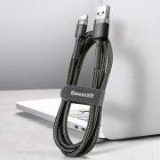 USB кабель для телефона Baseus Cafule Type-C Cable 3A (1m) (CATKLF-B) Черный / Серый