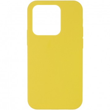 Чехол Silicone Case Full Protective (AA) NO LOGO для Apple iPhone 13 Pro (6.1"), Желтый / Yellow