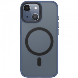 TPU+PC чехол Blueo Skin Friendly Frosted with MagSafe для Apple iPhone 15 (6.1"), Синий