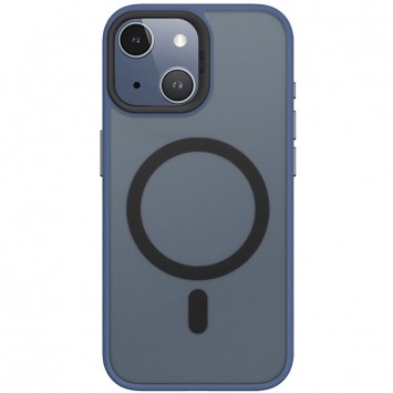 TPU+PC чохол Blueo Skin Friendly Frosted with MagSafe для iPhone 15, Синій