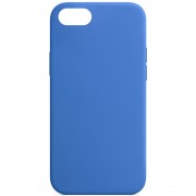 Чехол Silicone Case Full Protective (AA) NO LOGO для Apple iPhone SE (2020), Синий / Capri Blue