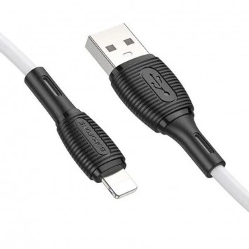 Дата кабель Borofone BX86 Advantage USB to Lightning (1m), Білий - Lightning - зображення 3 