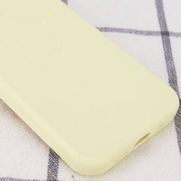 Чехол Silicone Case Full Protective (AA) NO LOGO для Apple iPhone X / XS (5.8"), Желтый / Mellow Yellow - Чехлы для iPhone XS Max - изображение 1