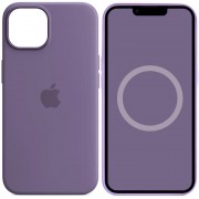 Чехол Silicone case (AAA) full with Magsafe and Animation для Apple iPhone 14 (6.1"), Фиолетовый / Iris