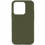 Чохол Silicone Case Full Protective (AA) NO LOGO для Apple iPhone 15 Pro Max (6.7"), Зелений / Dark Olive