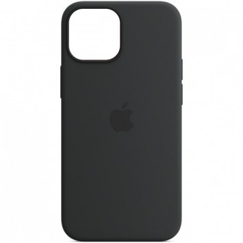 Чохол Silicone case (AAA) full with Magsafe and Animation для Apple iPhone 14 (6.1"), Чорний / Midnight - Чохли для iPhone 14 - зображення 1 