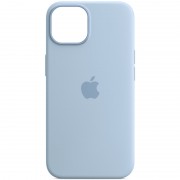 Чехол Silicone case (AAA) full with Magsafe and Animation для Apple iPhone 14 (6.1"), Голубой / Sky