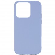 Чехол Silicone Case Full Protective (AA) NO LOGO для Apple iPhone 14 Pro (6.1"), Голубой / Lilac Blue