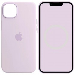 Чехол Silicone case (AAA) full with Magsafe and Animation для Apple iPhone 14 (6.1"), Сиреневый / Lilac