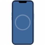 Чехол для iPhone 13 - Silicone case (AAA) full with Magsafe and Animation (Синий / Blue Jay)