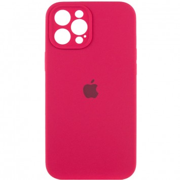 Чохол Silicone Case Full Camera Protective (AA) Apple iPhone 12 Pro (6.1"), Червоний / Rose Red / PVH