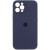 Чехол Silicone Case Full Camera Protective (AA) для Apple iPhone 12 Pro Max (6.7"), Темно-синий / Midnight blue / PVH