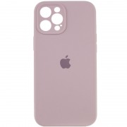 Чохол Silicone Case Full Camera Protective (AA) для Apple iPhone 12 Pro Max (6.7"), Сірий / Lavender / PVH