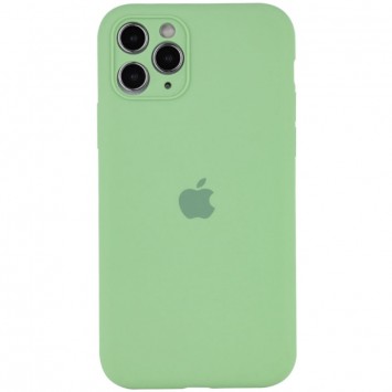 Чехол Silicone Case Full Camera Protective (AA) для Apple iPhone 12 Pro Max (6.7"), Мятный / Mint / PVH