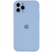 Чехол Silicone Case Full Camera Protective (AA) для Apple iPhone 12 Pro Max (6.7"), Голубой / Lilac Blue / PVH