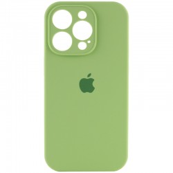 Чохол Silicone Case Full Camera Protective (AA) для Apple iPhone 15 Pro (6.1"), М'ятний / Mint / PVH