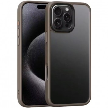 TPU+PC чехол Metal Buttons для Apple iPhone 16 (6.1"), Золотой