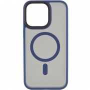 TPU+PC чохол Metal Buttons with MagSafe для Apple iPhone 16 Pro Max (6.9"), Синій